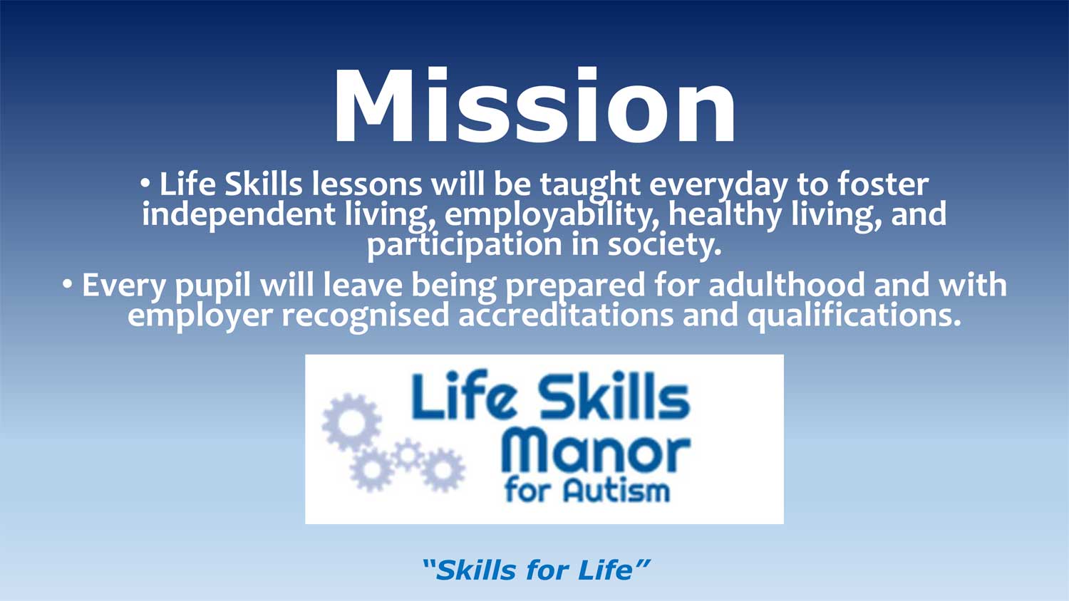 Our Mission - Life Skills Manor