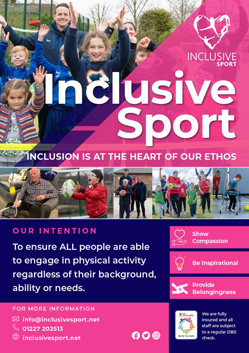 Inclusive Sport Poster - Life Skills Manor for Autism