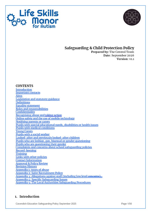 Image of Safeguarding Policy